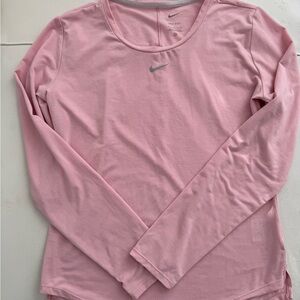 Nike Dri-Fit Women's Pink Long Sleeve Top